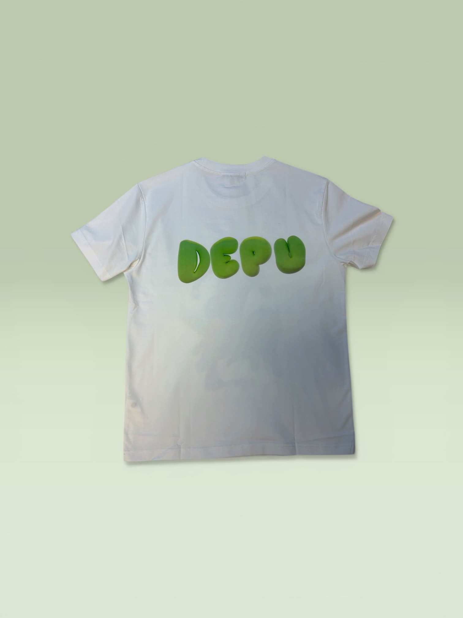 DEPÜ CORE — Neon Bubble Logo Tee (White Edition) customer fit 3
