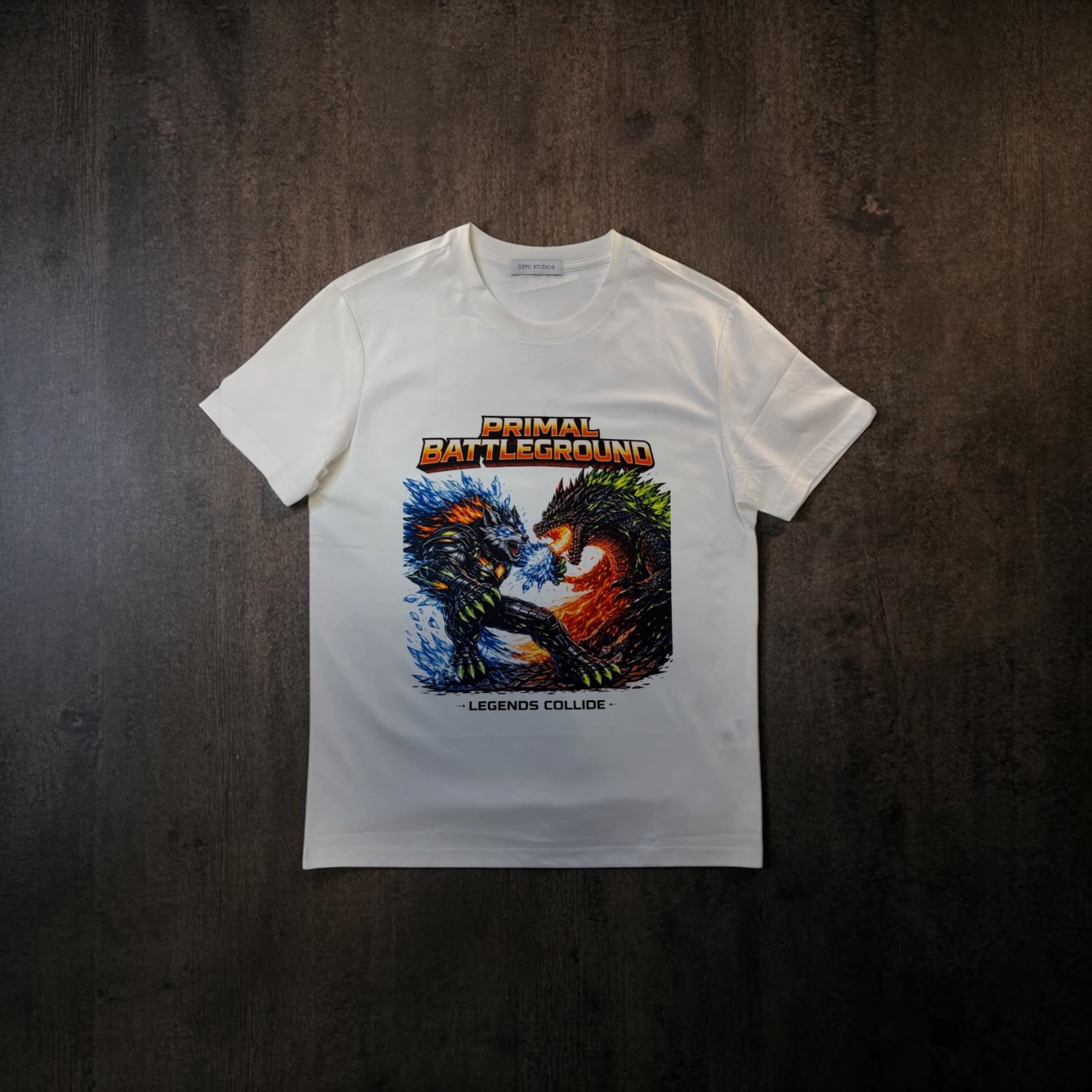 DEPÜ // PRIMAL BATTLEGROUND TEE customer fit 2